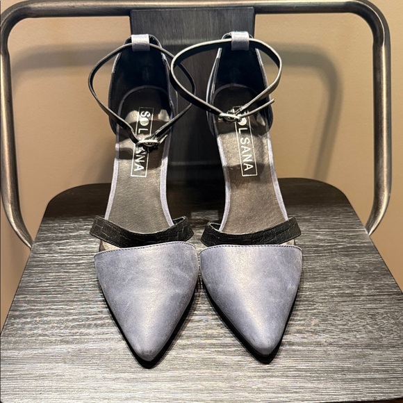 Sol Sana Women's Elegant Black and Blue/Gray Heels AU size 37 - Picture 1 of 12